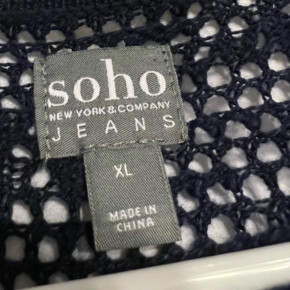 Soho, New York and Company black knit sweater - Picture 8 of 11